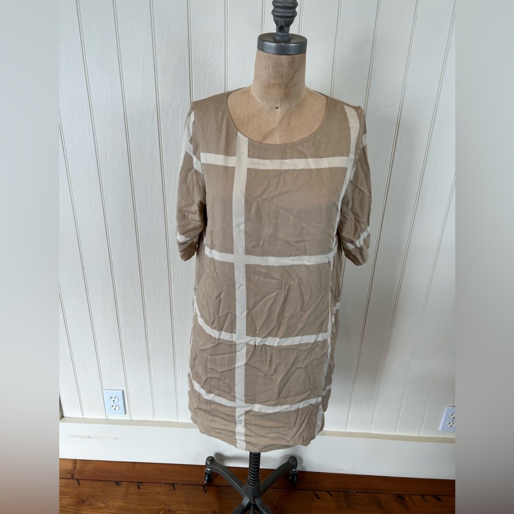 OAK + FORT Window Pane Dress - Near Perfect Condition